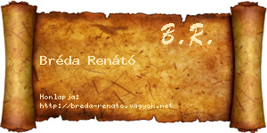 Bréda Renátó névjegykártya
